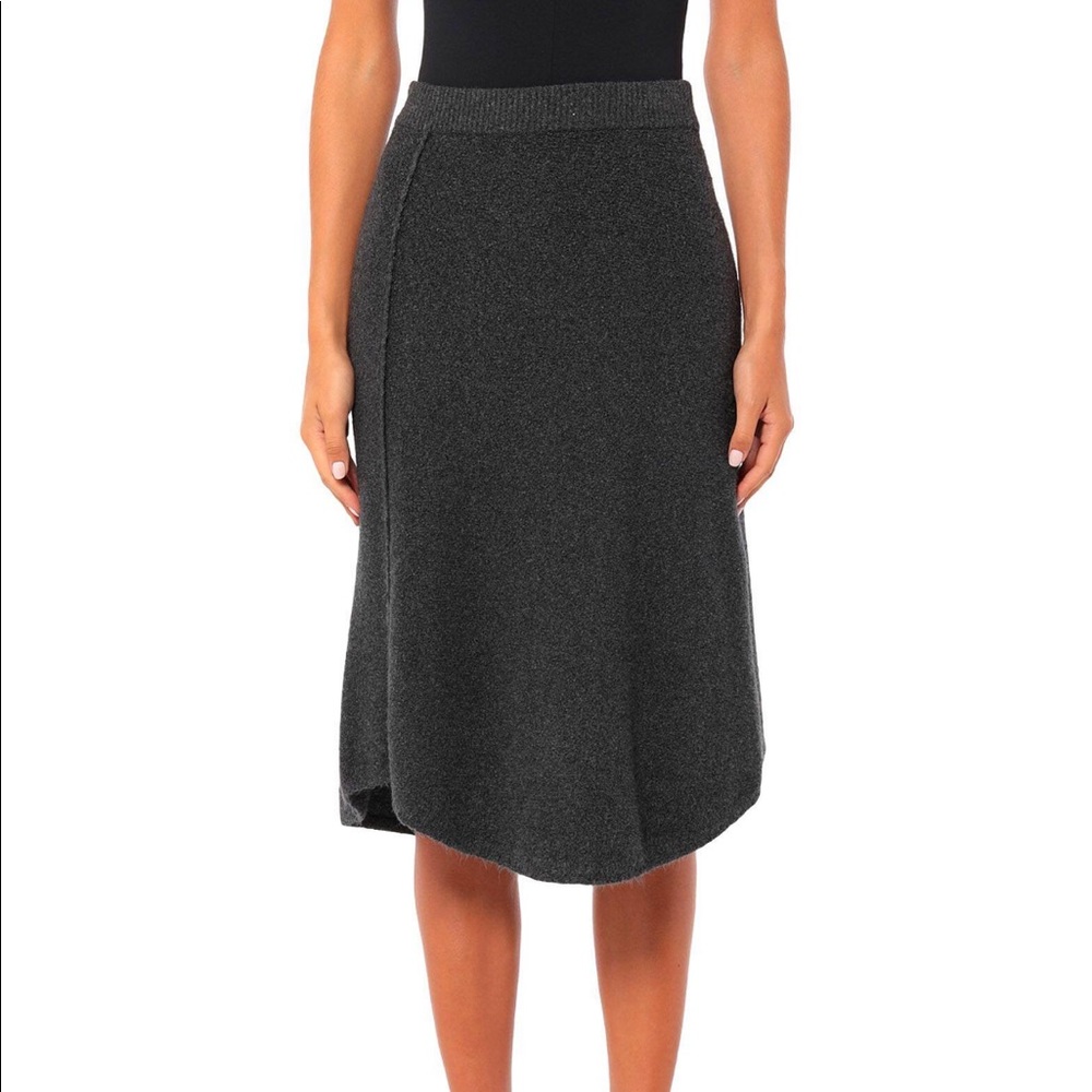 Max & Co knit grey midi skirt